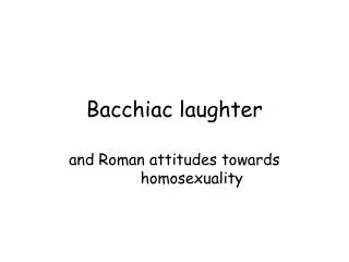 Bacchiac laughter