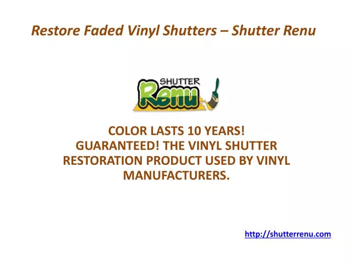 restore faded vinyl shutters shutter renu