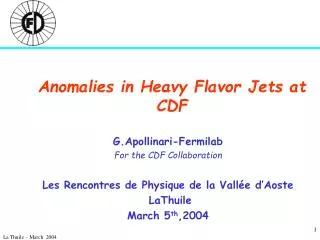 Anomalies in Heavy Flavor Jets at CDF