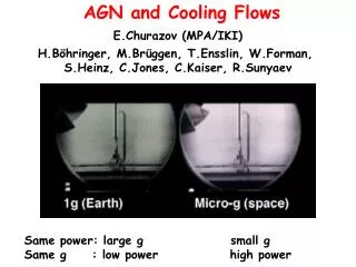 AGN and Cooling Flows