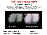 Investigating AGN and Cooling Flows: Self-Regulation and Energy Distribution in Galaxy Clusters - slide 1