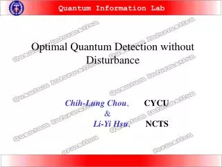 Optimal Quantum Detection without Disturbance