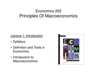 Economics 202 Principles Of Macroeconomics