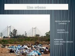 lixo urbano