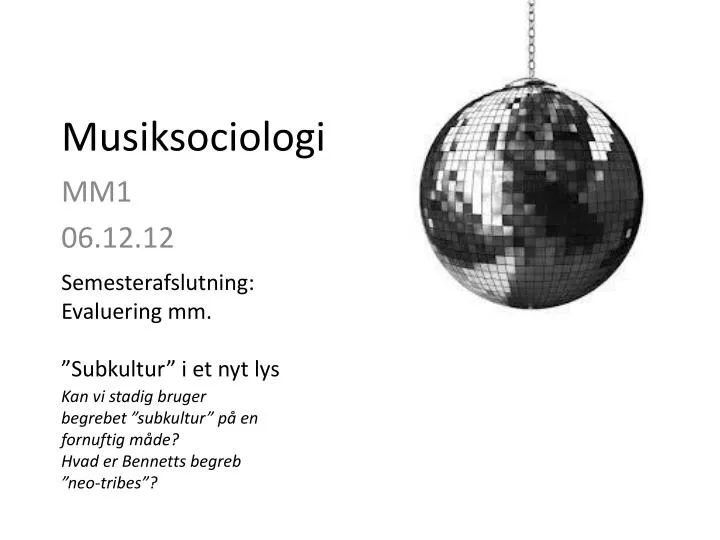 musiksociologi