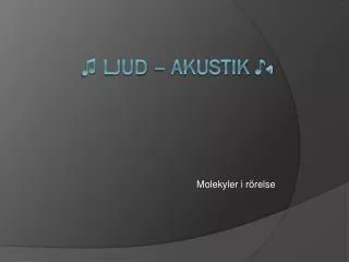 molekyler i r relse