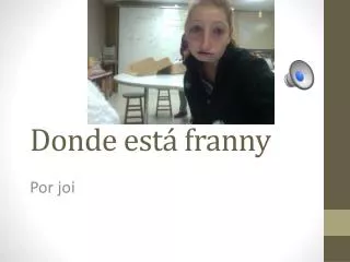 donde est franny