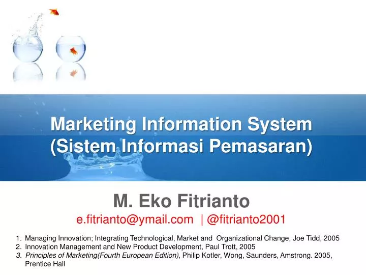 marketing information system sistem informasi pemasaran
