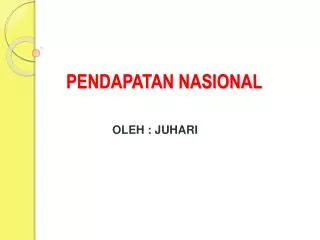 pendapatan nasional