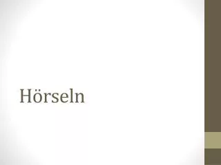 h rseln