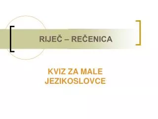 rije re enica