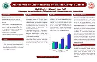 An Analysis of City Marketing of Beijing Olympic Games