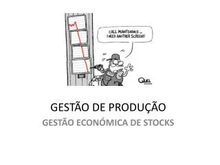 gest o de produ o