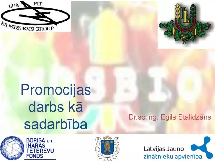 promocijas darbs k sadarb ba