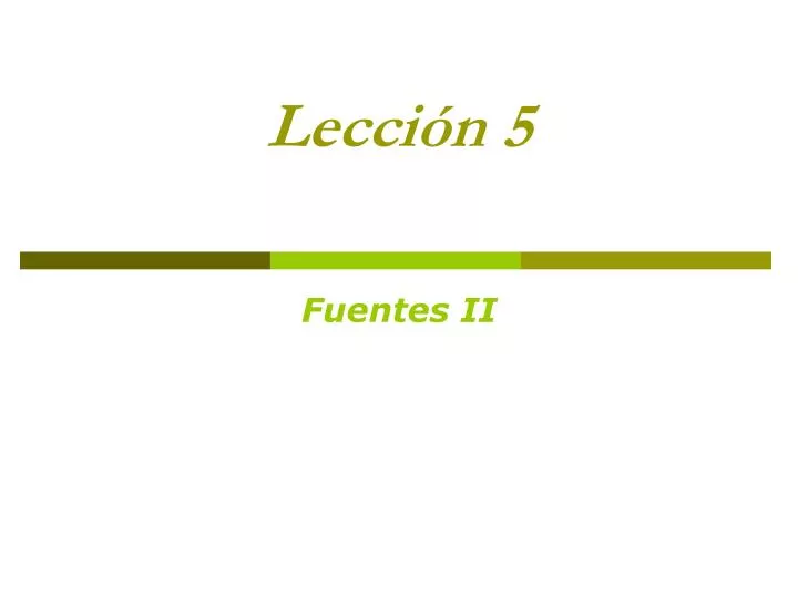 lecci n 5