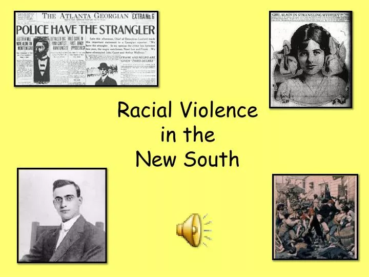 racial violence in the new south