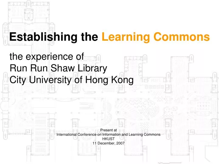 establishing the learning commons
