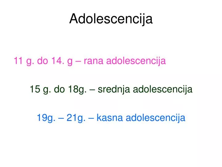 adolescencija