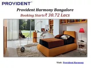 Provident Harmony Start at ₹ 37 Lacs