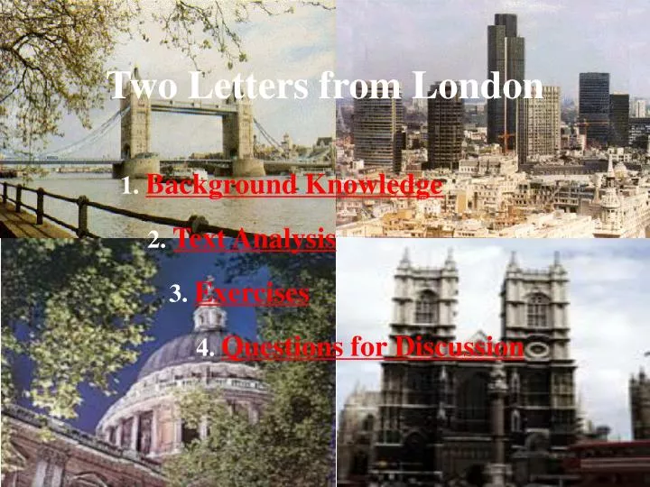 two letters from london