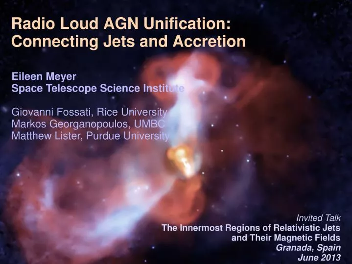radio l oud agn unification connecting jets and accretion