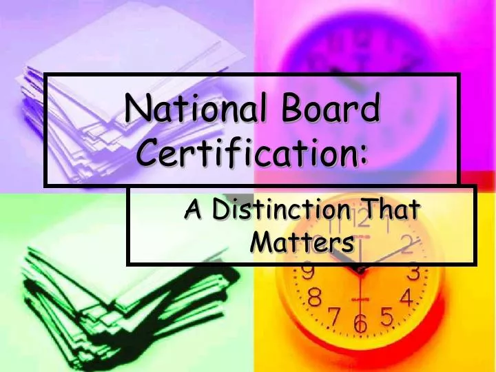 national board certification