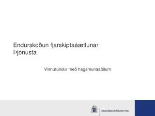 endursko un fjarskipta tlunar j nusta