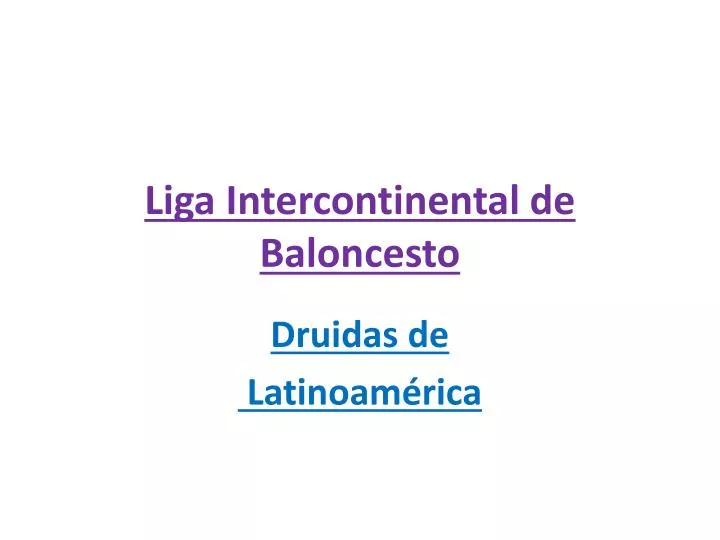 liga intercontinental de baloncesto