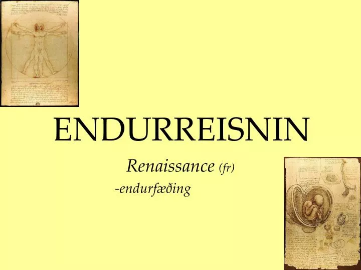 endurreisnin