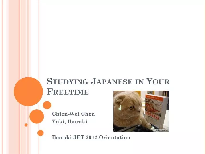 studying japanese in your freetime