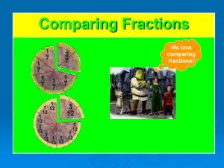 We love comparing fractions!