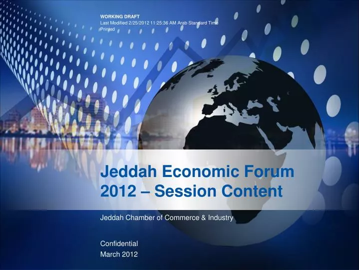 jeddah economic forum 2012 session content
