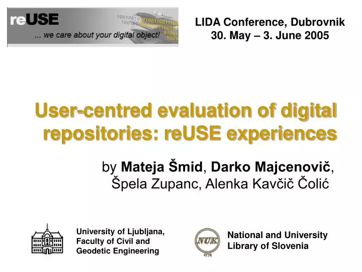 user centred evaluation of digital repositories reuse experiences