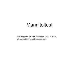 Mannitoltest