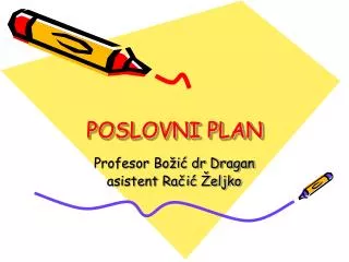 poslovni plan