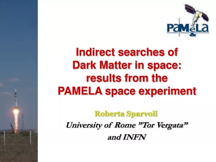 indirect searches of dark matter in space results from the pamela space experiment