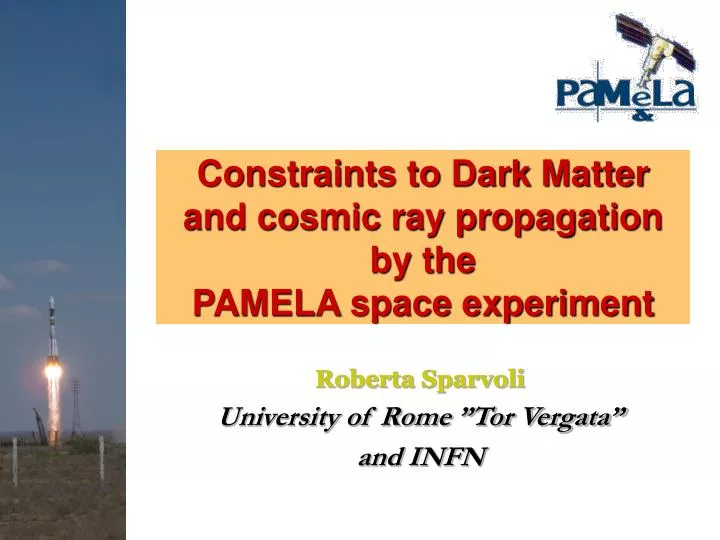 constraints to dark matter and cosmic ray propagation by the pamela space experiment