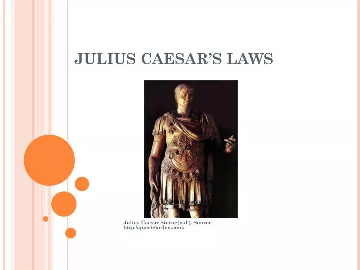julius caesar s laws