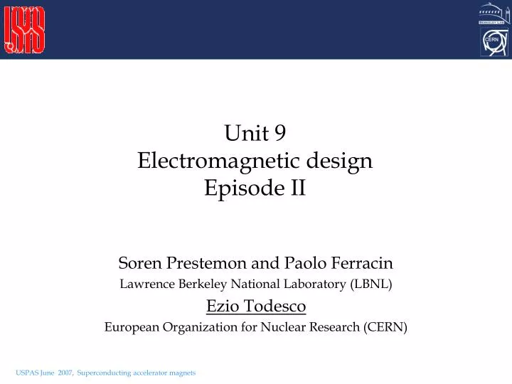 unit 9 electromagnetic design episode ii