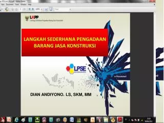 pengembangan lpse nasional menuju 100 eprocurement