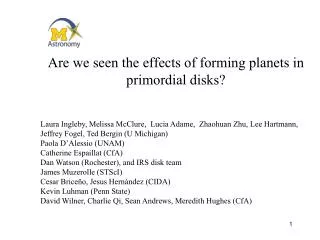 Are we seen the effects of forming planets in primordial disks?