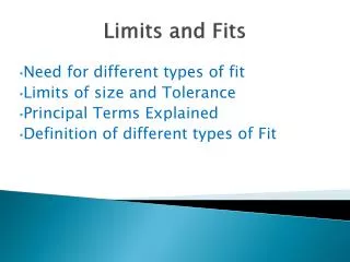 Limits and Fits