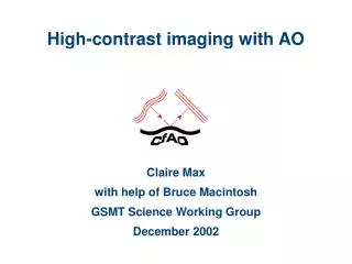 High-contrast imaging with AO