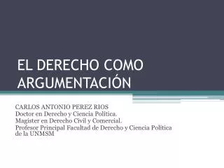 el derecho como argumentaci n