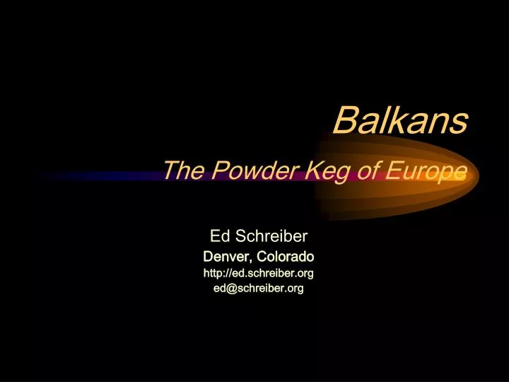 balkans the powder keg of europe