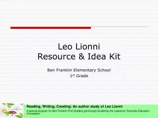 Leo Lionni Resource &amp; Idea Kit