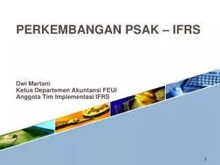 perkembangan psak ifrs