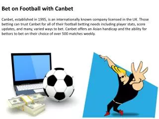 Bet on Football with Canbet