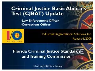Florida Criminal Justice Standards and Training Commission