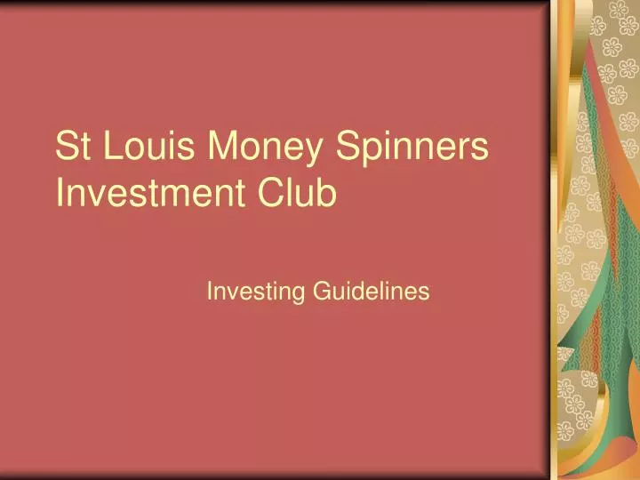 st louis money spinners investment club